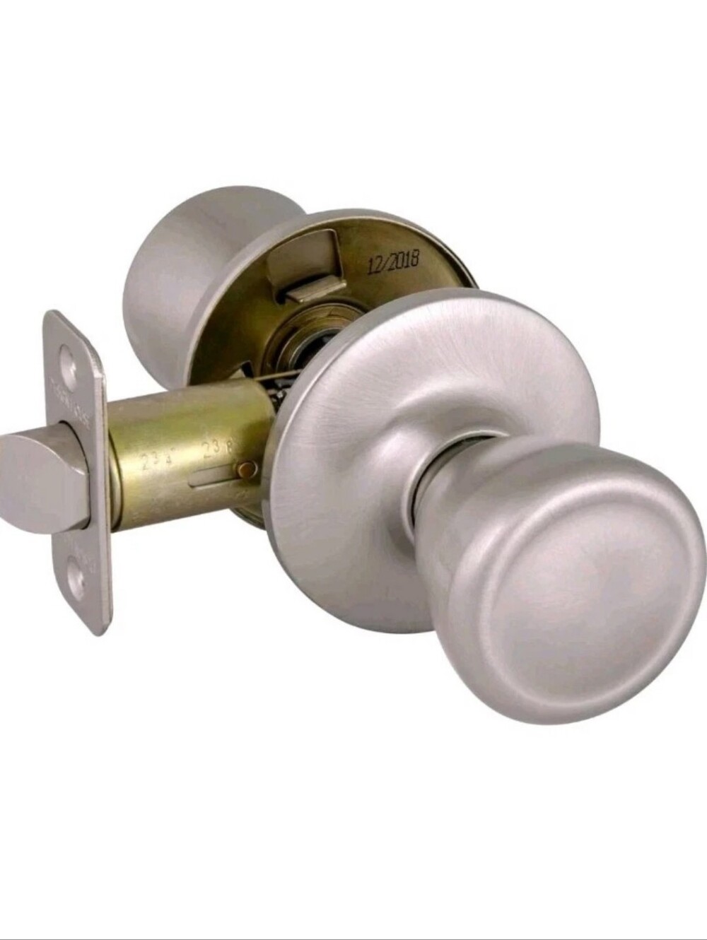 2 Way Adjustable Passage Door Knob Satin Nickel Hall Closet